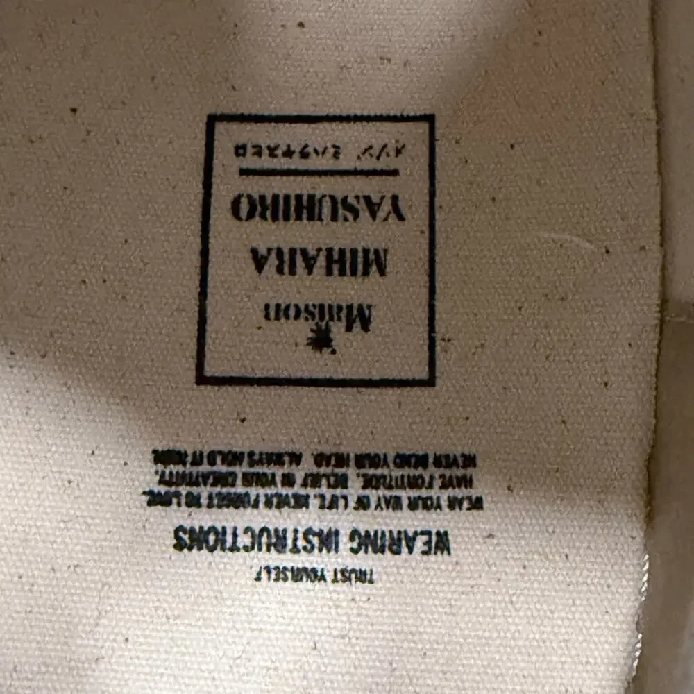 Maison Mihara Yasuhiro Peterson OG Sole Canvas High Black EU43 NIB